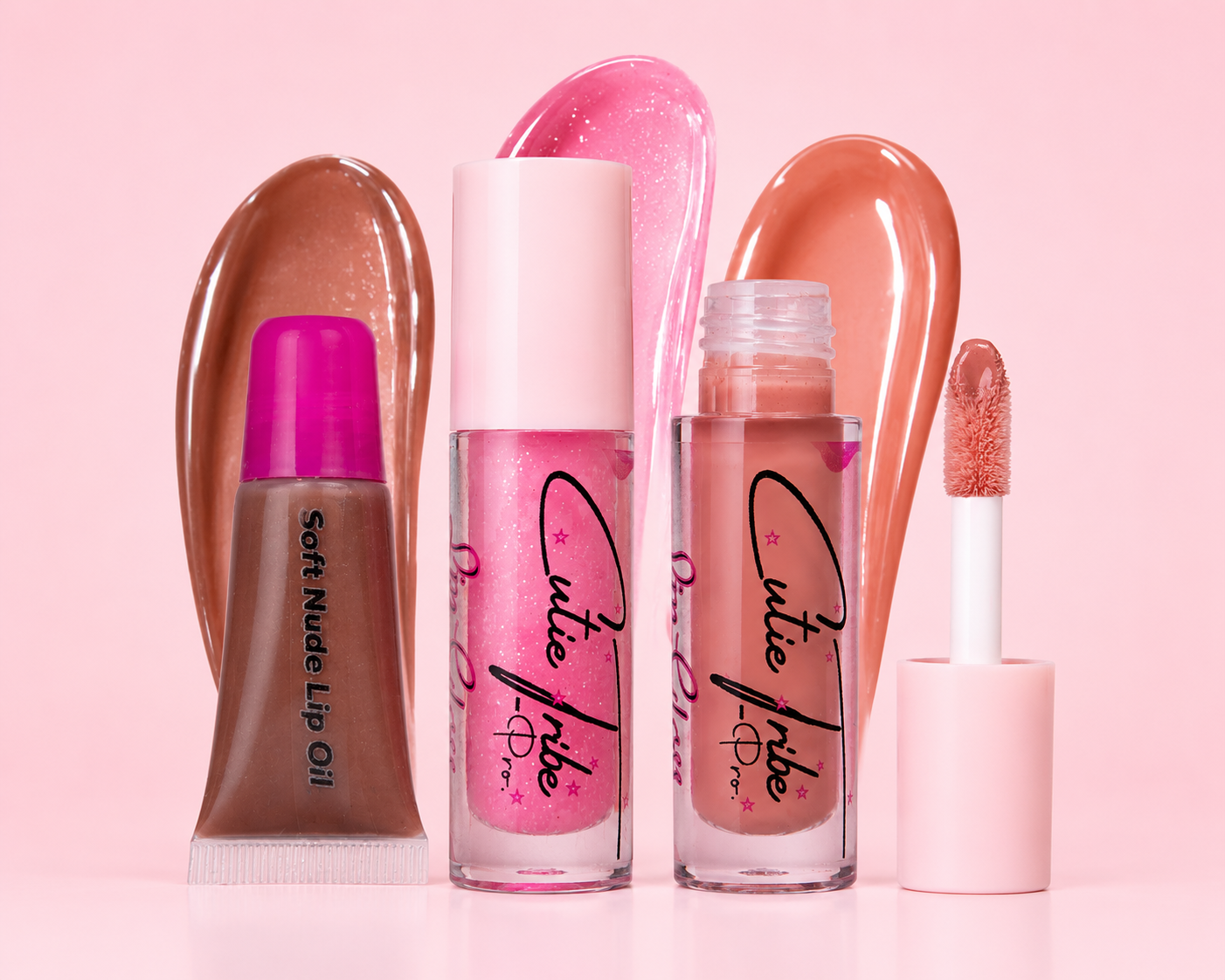 Cutie Tribe Nude & Pink Lip Trio