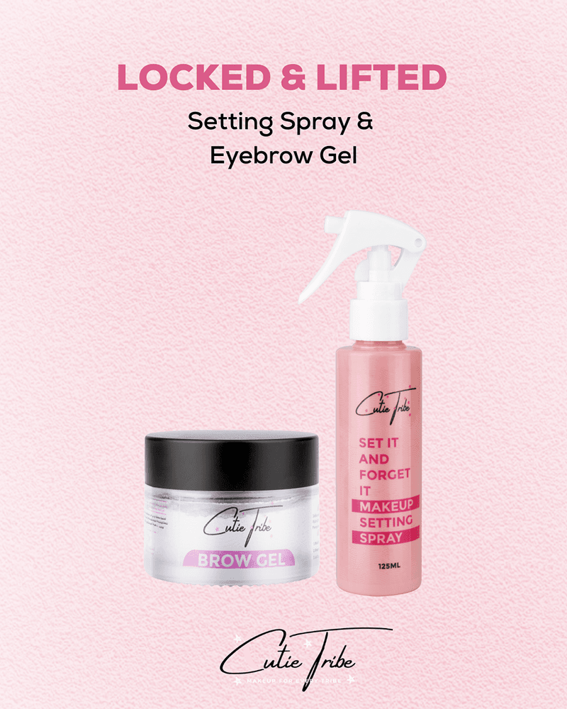 Cutie Tribe Setting Spray & Brow Gel Duo