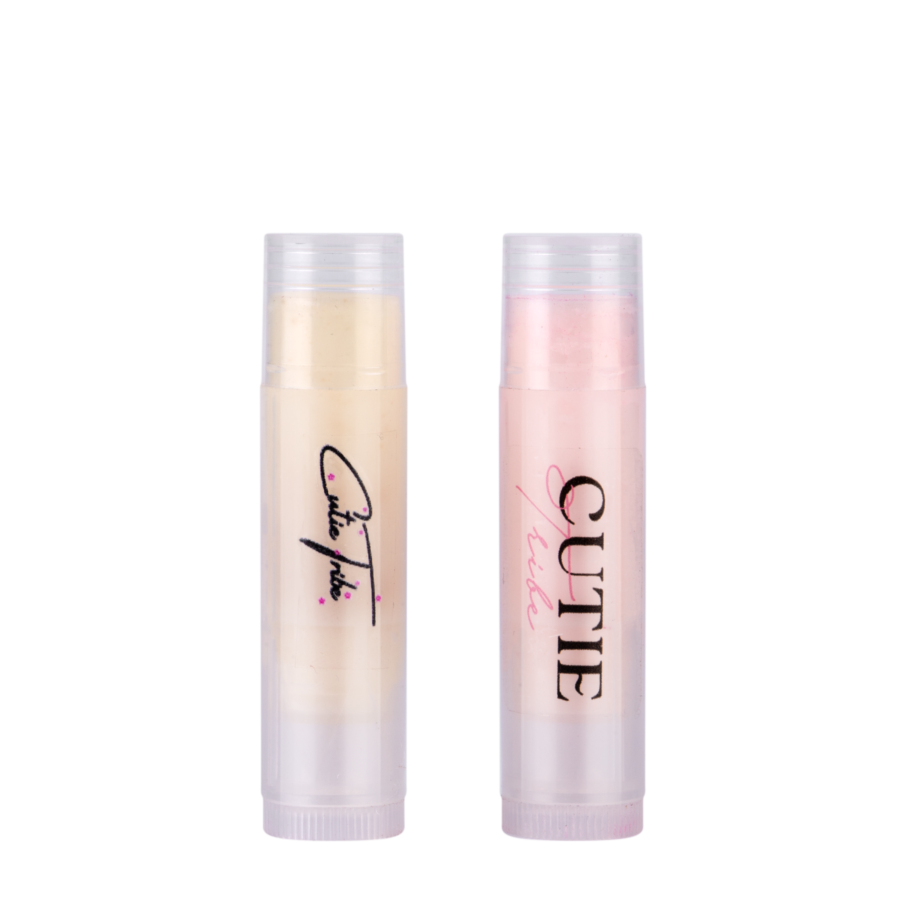 Cutie Tribe Moisturizing Lip Balm | Transparent & Magic Pink | 5 ml