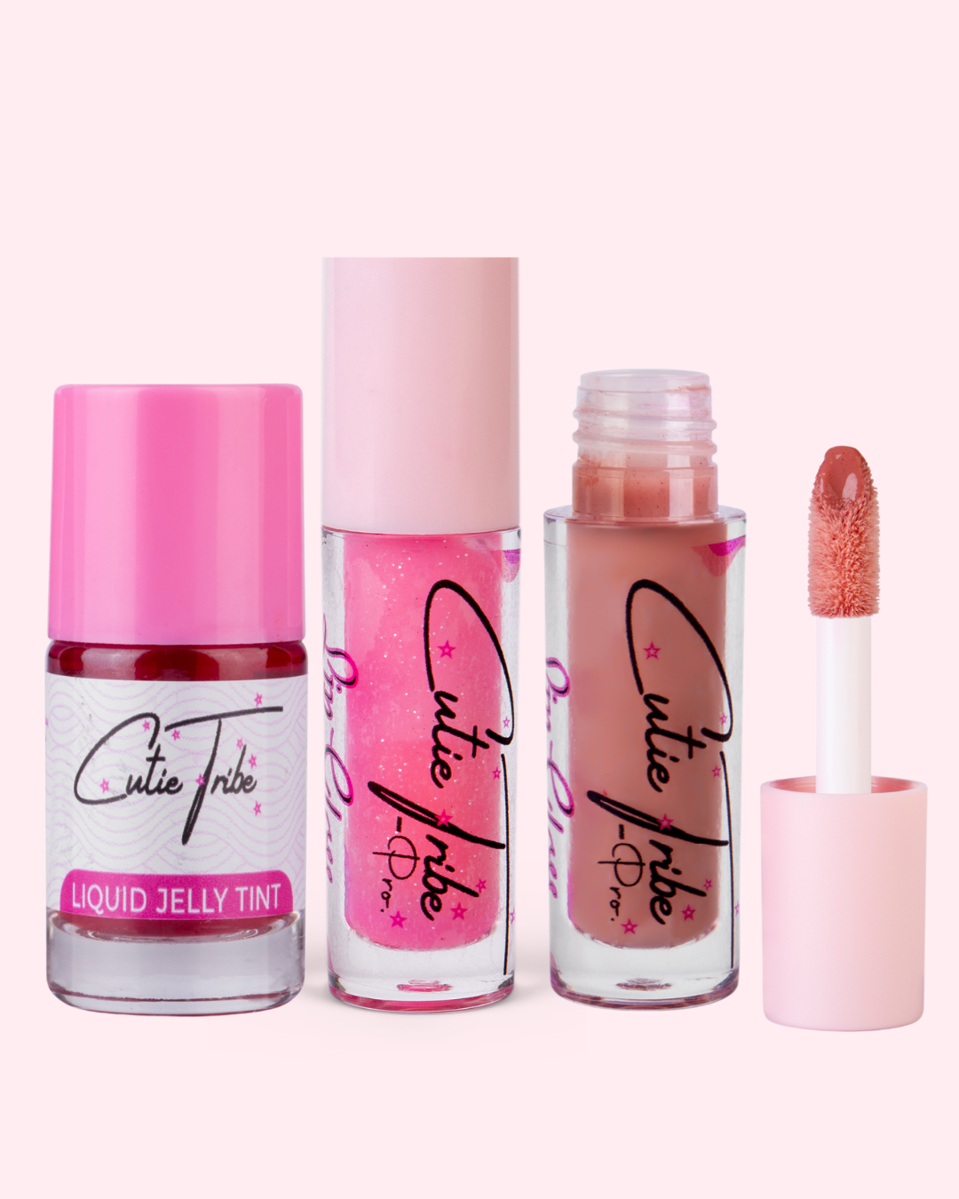 Glow & Go ( Lipgloss + Cherry Red Liquid Tint )