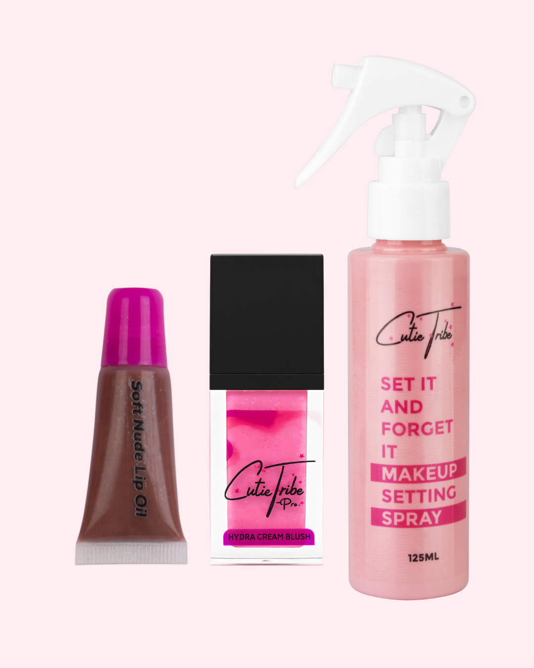 Flawless Finish Trio( Setting Spray+ Hydrating Blusher+ Lipoil)