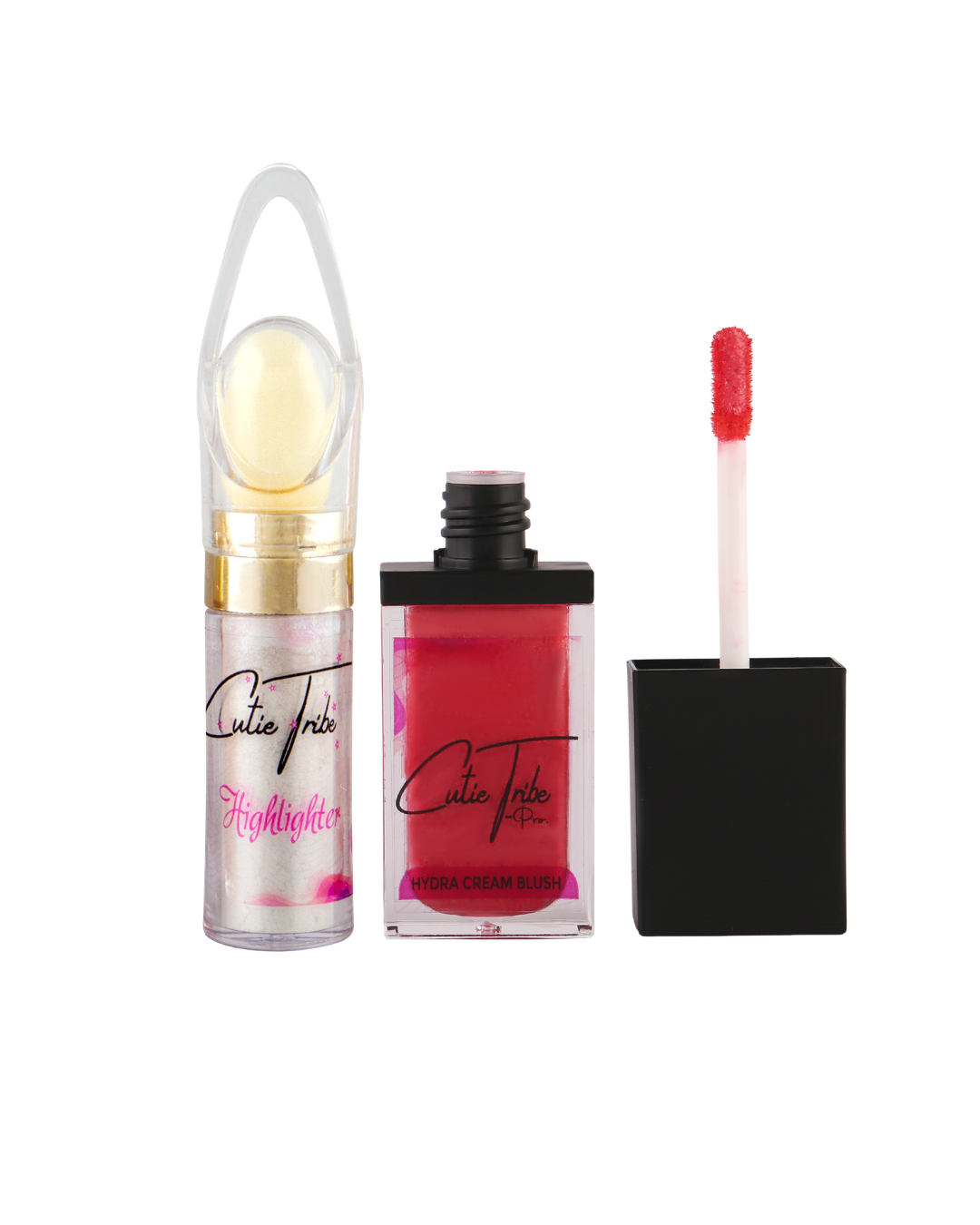 Cutie Tribe Apple Creamy Blush & Silver Highlighter Bundle